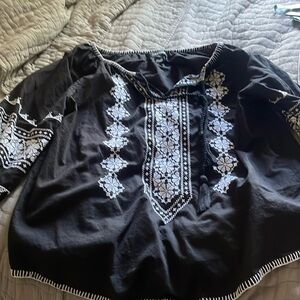 Karen Kane xs peasant blouse